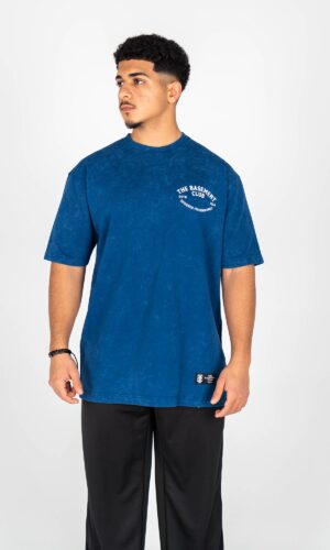 Eagle Acid Wash T Shirt - Blue