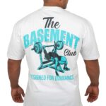 Blue Bench Press White T-Shirt